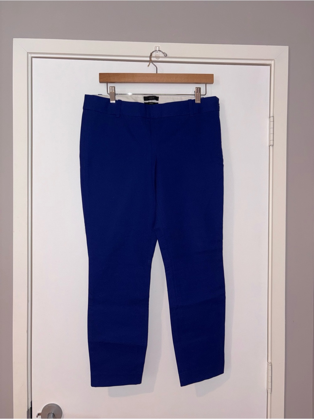 J. Crew Minnie Slim Ankle Pants in Royal Blue